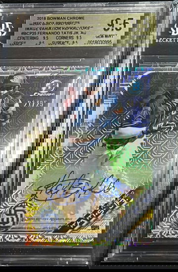 2019 Bowman Chrome Prospect Mega FERNANDO TATIS JR Variation AUTO /25 BGS 9.5 
