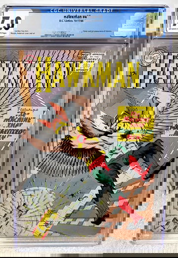 Hawkman #4 (1964) CGC 7.0 - Origin & 1st Appearance of Zatanna DC Comics Key