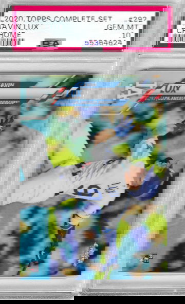 2020 Topps Complete Set Chrome Gavin Lux PSA 10