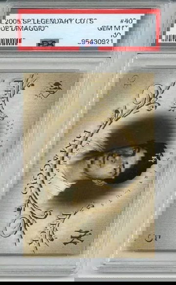 2005 UPPER DECK SP LEGENDARY CUTS #40 JOE DiMAGGIO CARD YANKEES PSA 10 LOW POP