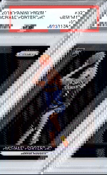 2018-19 Panini Prizm #32 Michael Porter Jr. RC PSA 10