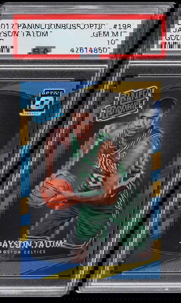 2017 Donruss Optic Jayson Tatum Gold #/10 PSA 10 