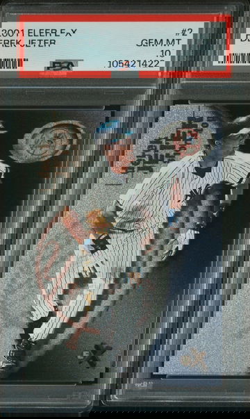 2001 FLEER E-X #2 DEREK JETER PSA 10