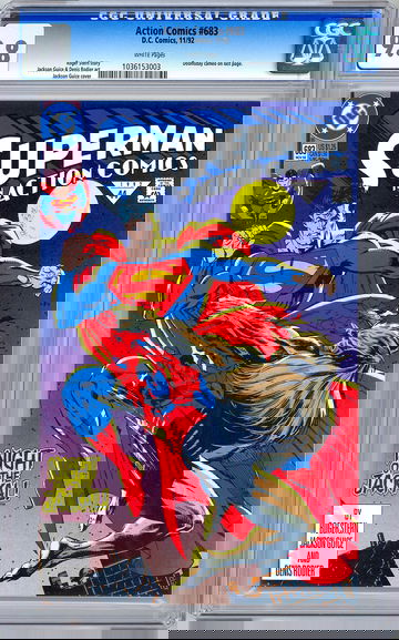 ACTION COMICS #683 CGC 9.8 *VERY 1ST DOOMSDAY APPEARANCE* DEATH OF SUPERMAN 1992