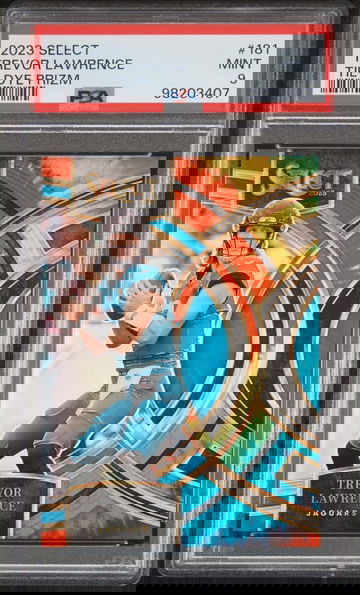 2023 Panini Select Prizm Tie Dye Trevor Lawrence #181 /25 PSA 9