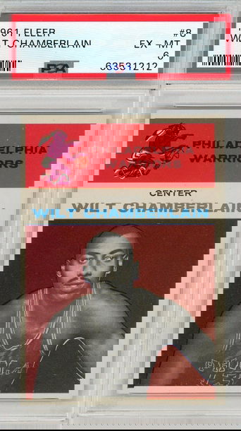 1961 Fleer Wilt Chamberlain Rookie #8 PSA 6