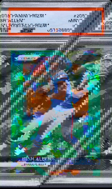 2018 Prizm Josh Allen Green Crystals Rookie /75