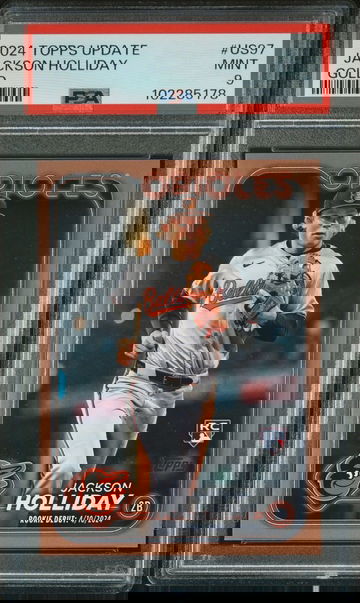 2024 Topps Update Jackson Holliday Gold PSA 9