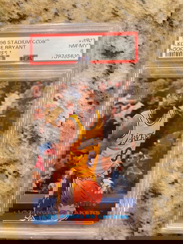 1996-97 Topps Stadium Club Kobe Bryant RC PSA 8