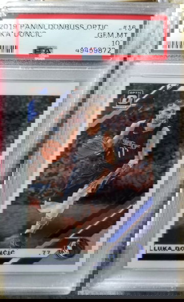 Luka doncic 2019 donruss optic psa gem Mint 10