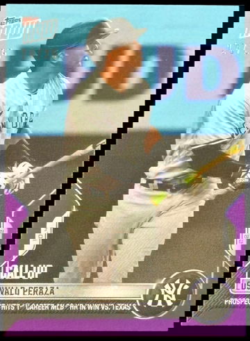 2022 Topps Now Oswald Peraza #1013 Rookie Card Purple /25