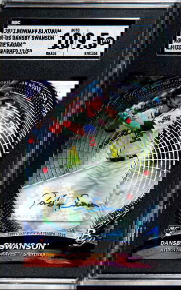 Dansby Swanson 2017 Rookie Radar Auto 12/50 RR-DS