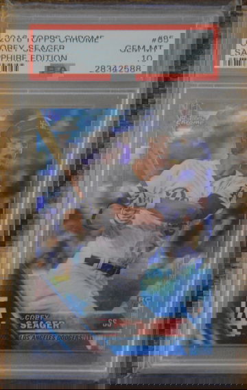 2016 Topps Chrome Sapphire Corey Seager PSA 10