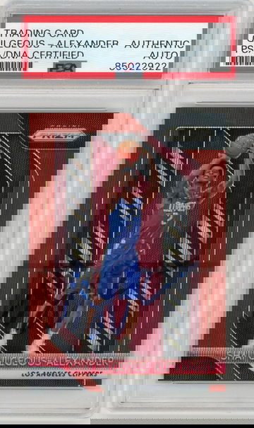 SHAI GILGEOUS-ALEXANDER 2018-19 Panini Prizm Ruby Wave Auto Rc PSA/DNA Authentic