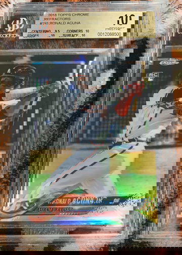 2018 Topps Chrome Ronald Acuna Refractor BGS 10🔥🔥