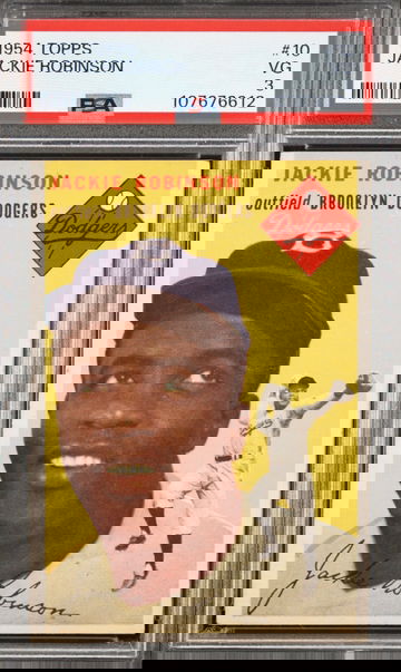 1954 Topps Jackie Robinson PSA 3 