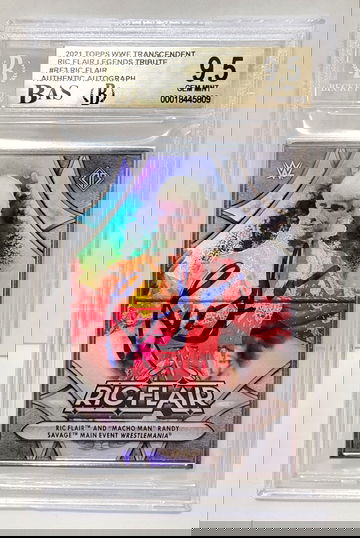 2021 Topps WWE Transcendent Ric Flair Tribute #/50 #3 - BGS 9.5 GEM MINT AUTO