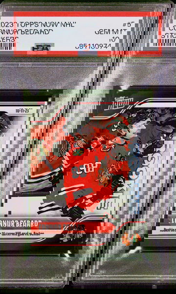 Connor Bedard 2023 Topps Now NHL Stickers #5 PSA 10