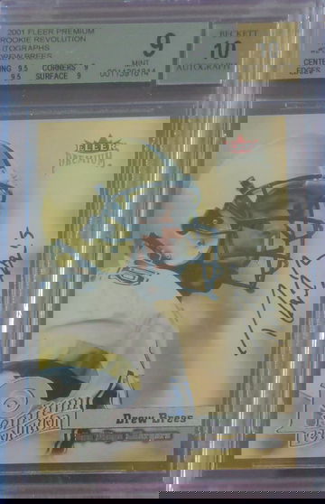 2001 Fleer Premium Rookie Revolution Autograph 35/50 Drew Brees #2