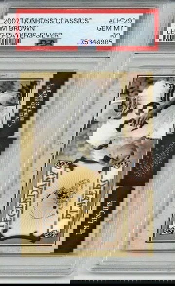 2007 PANINI DONRUSS CLASSICS LEGANDARY PLAYERS SILVER JIM BROWN BROWNS PSA 10