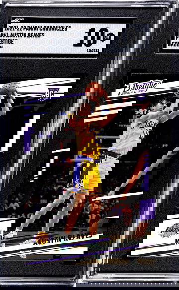 Austin Reaves RC 2021-22 Panini Chronicles Prestige GREEN #61 SGC 10 GM Gem Mint.  Rookie Basketball Card