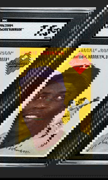 1954 Topps #10 Jackie Robinson SGC 7.5 POP 18