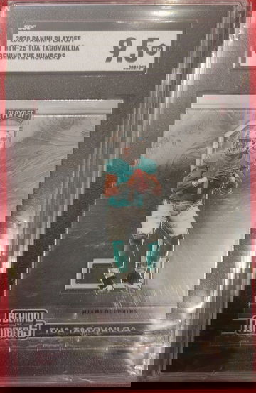 2020 Panini Playoff Behind The Numbers Tua Tagovailoa Miami Dolphins