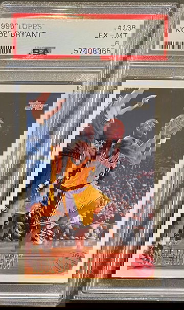 Kobe Bryant 1996 Topps PSA 6 #138 Rookie RC