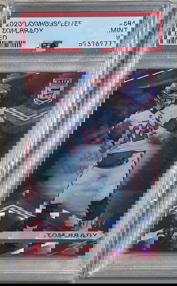 2020 Donruss Elite Tom Brady #84 RED Prizm PSA 9 Mint Buccaneers Jersey #/399