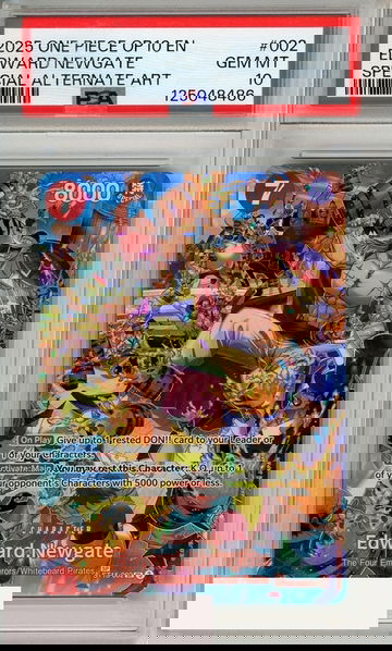 2025 ONE PIECE OP10-ROYAL BLOOD EDWARD NEWGATE #002 SP ALT ART PSA 10