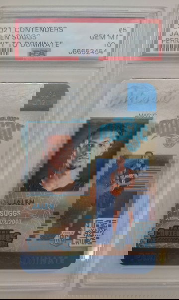 2021-22 Contenders PSA 10 Jalen Suggs Permit to Dominate  Pop.3