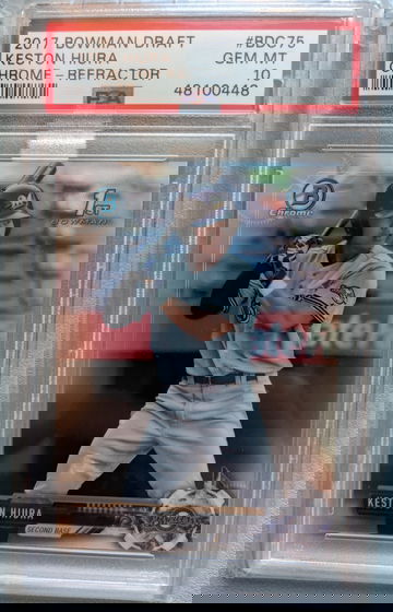 2017 Bowman Draft Chrome Refractor Keston Hiura PSA 10