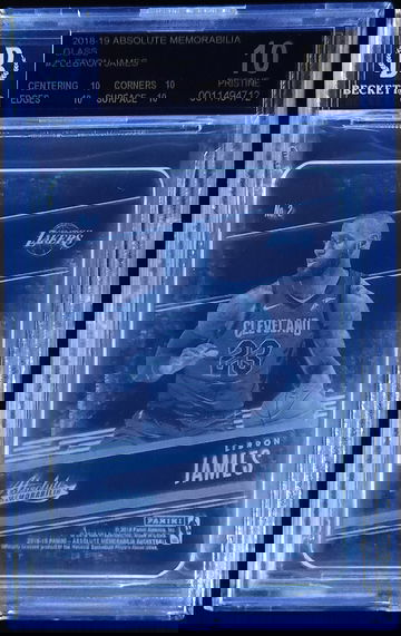 2018-19 Absolute Memorabilia Glass #2 Lebron James BGS 10 PRISTINE Black Label