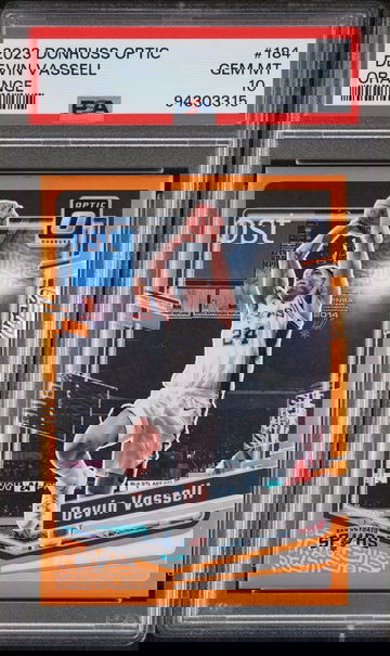 2023 Panini Donruss Optic Orange Devin Vassell #184 /199 PSA 10