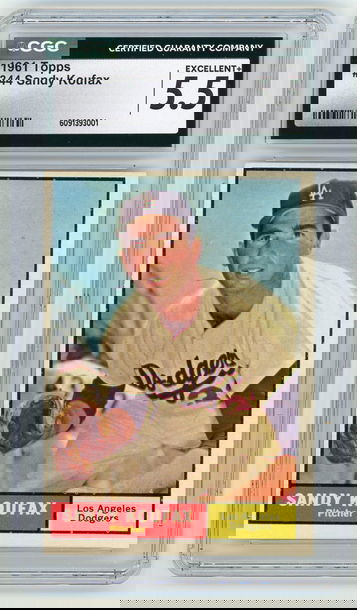 1961 Topps #344 Sandy Koufax