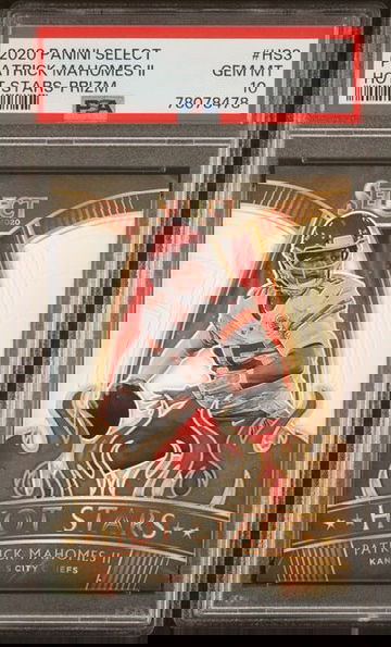 2020 Panini Select Patrick Mahomes Hot Stars PRIZM PSA 10