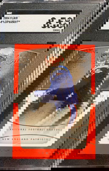 2004 Flair #4 Tom Brady SGC 8.5 