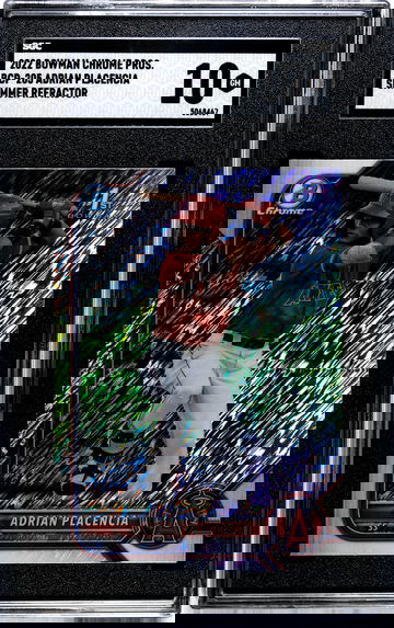 2022 Bowman Chrome Adrian Placencia 1st Shimmer Refractor