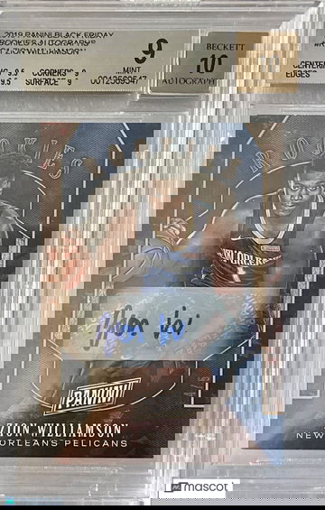 2019 Panini Black Friday Rookies Autographs Zion Williamson #/5 BGS 9/10 Auto