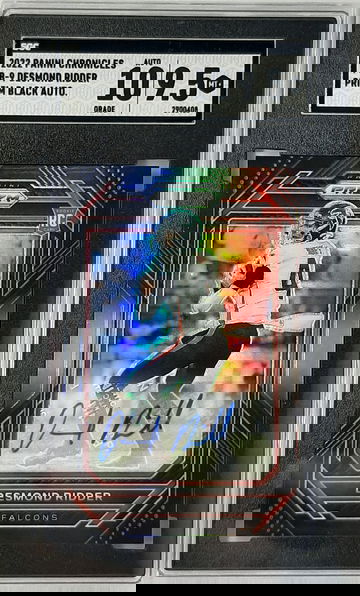 2022 Chronicles Prizm Black Desmond Ridder Rookie Auto RC #PB-9 SGC 9.5