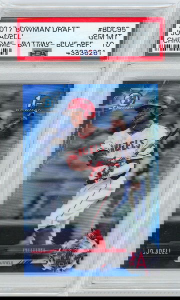 2017 Bowman Draft Jo Adell True Blue Refractor