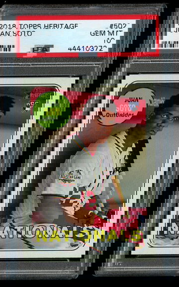 Juan Soto 2018 Topps Heritage High PSA 10 Gem Mint RC