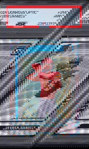 2024 Donruss Optic Wave Jayden Daniels #248 /300 PSA 9