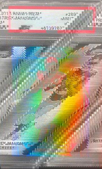 2017 Panini Prizm Silver Patrick Mahomes PSA 9