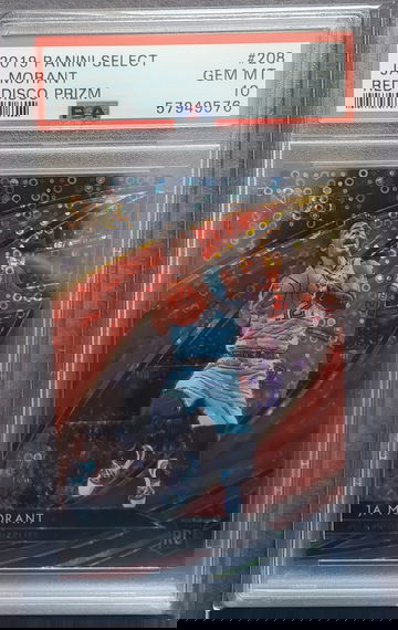 2019 Select Ja Morant Courtside Red Disco Prizm PSA 10 #/49 