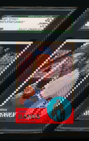 1963 Topps #380, Ernie Banks SGC 6.5 