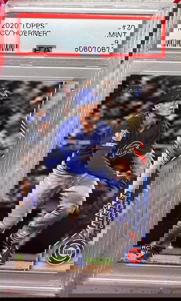 2020 topps  nico hoerner rc psa 9