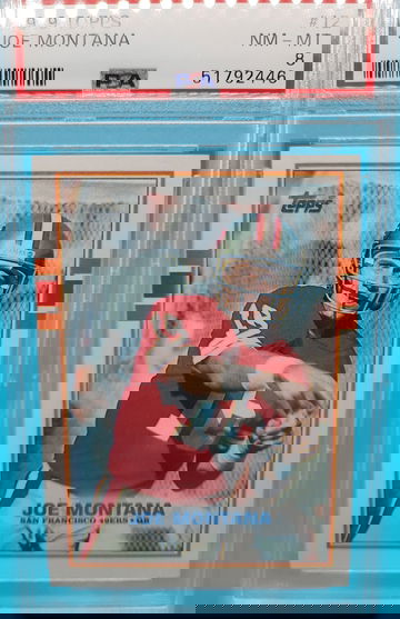 1989 Topps #12 Joe Montana PSA 8