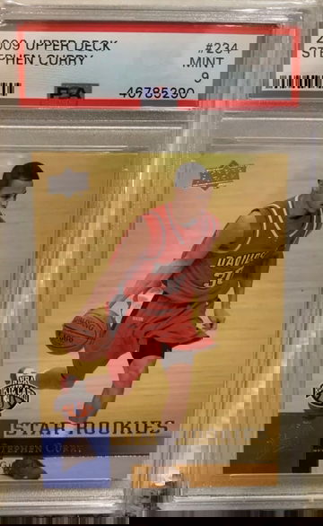 2009 Upper Deck Stephen Curry PSA 9