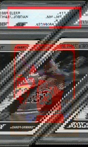 1988 Fleer #17 Michael Jordan PSA 8 Very Well-Centered